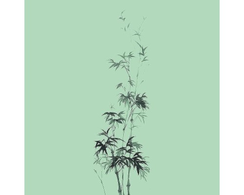 Панно Marburg Crush Motion 63480 Винил на флизелине (0,7x2,7) Зеленый, Листья