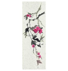 Панно Marburg Crush Motion 63483 Винил на флизелине (0,7x2,7) Бежевый/Розовый, Цветы/Листья