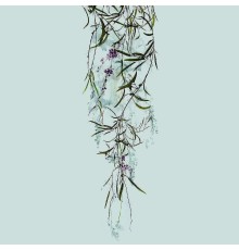 Панно Marburg Crush Motion 63488 Винил на флизелине (0,7x2,7) Серый, Цветы/Листья