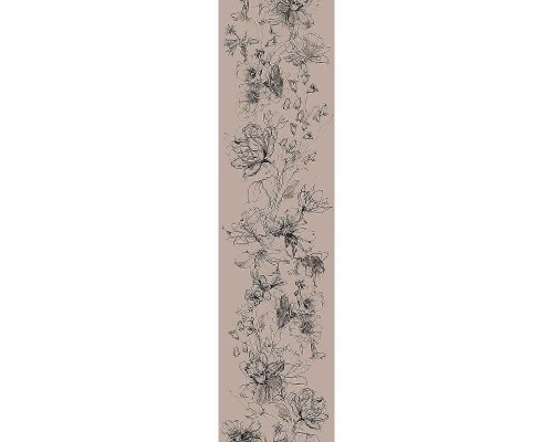 Панно Marburg Crush Motion 63493 Винил на флизелине (0,7x2,7) Бежевый, Цветы