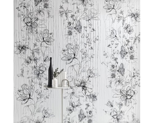 Панно Marburg Crush Motion 63495 Винил на флизелине (0,7x2,7) Бежевый/Разноцветный, Цветы