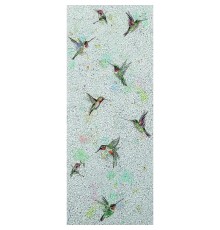 Панно Marburg Crush Motion 63497 Винил на флизелине (0,7x2,7) Серый/Разноцветный, Птицы