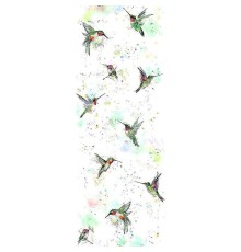 Панно Marburg Crush Motion 63498 Винил на флизелине (0,7x2,7) Белый/разноцветный, Птицы