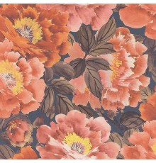 Обои RASCH Kimono 408348 Винил на флизелине (0,53x10,05) Разноцветный, Цветы