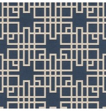 Обои RASCH Kimono 409253 Винил на флизелине (0,53x10,05) Синий/Белый, Геометрия