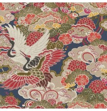 Обои RASCH Kimono 409352 Винил на флизелине (0,53x10,05) Разноцветный, Птицы