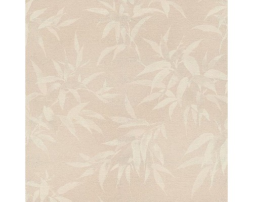 Обои RASCH Kimono 409758 Винил на флизелине (0,53x10,05) Бежевый, Листья