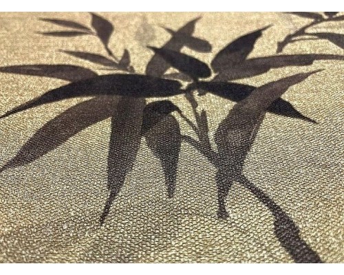 Обои RASCH Kimono 409765 Винил на флизелине (0,53x10,05) Золото/Коричневый, Листья