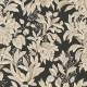 Обои Zambaiti Parati Trussardi VI 46047 Винил на флизелине (1,06x10,05) Черный/Бежевый, Листья/Цветы