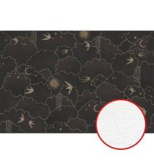 Фреска Ortograf Miracle 33856 Фактура бархат FX Флизелин (4,5x3) Черный/Бежевый, Птицы/Облака/Абстракция