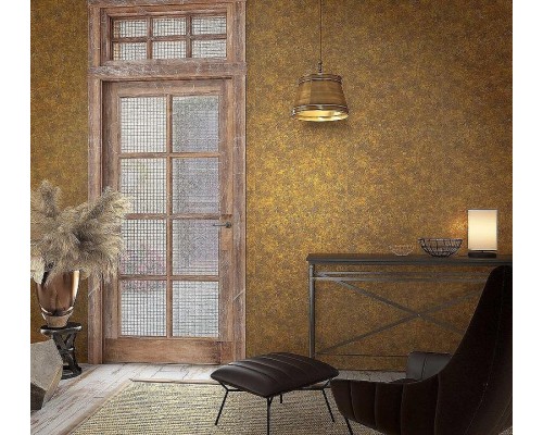 Обои Marburg Natural Opulence 33205 Винил на флизелине (0,7x10,05) Серый/Коричневый/Бирюзовый, Штукатурка