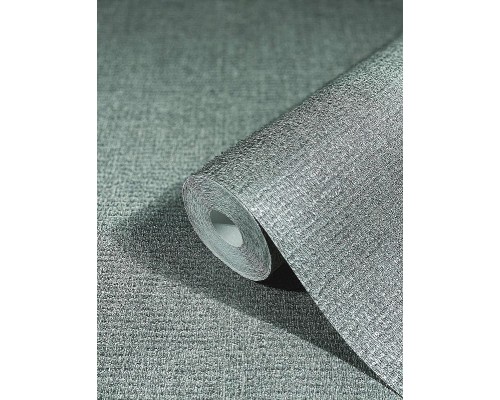 Обои Marburg Natural Opulence 33219 Винил на флизелине (0,7x10,05) Серый/Бирюзовый, Рогожка