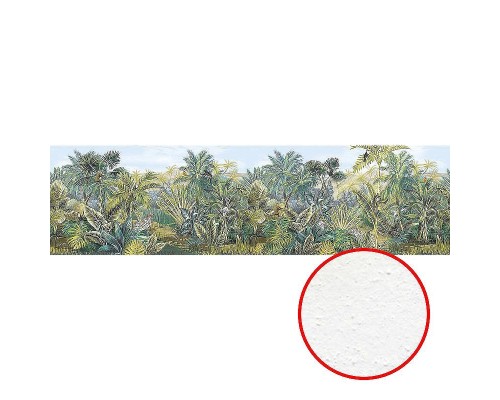 Фреска Ortograf Its Jungle 8313 Фактура бархат FX Флизелин (11x3) Зеленый, Деревья/Животные/Птицы