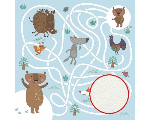 Фреска детская Ortograf Для самых маленьких 32920 Фактура флок FLK Флизелин (2,7x2,7) Голубой/Разноцветный, Животные