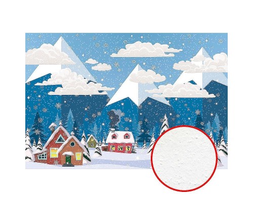 Фреска детская Ortograf Для самых маленьких 32950 Фактура бархат FX Флизелин (4x2,7) Синий, Пейзаж