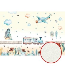 Фреска детская Ortograf Для самых маленьких 32923 Фактура флок FLK Флизелин (4x2,7) Желтый/Разноцветный, Мультимедия