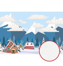 Фреска детская Ortograf Для самых маленьких 32951 Фактура бархат FX Флизелин (4x2,7) Синий, Пейзаж