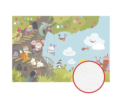 Фреска детская Ortograf Для самых маленьких 32959 Фактура бархат FX Флизелин (4x2,7) Разноцветный, Мультимедия