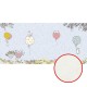 Фреска детская Ortograf Для самых маленьких 32936 Фактура флок FLK Флизелин (5,7x2,7) Голубой/Разноцветный, Животные/Воздушные шары