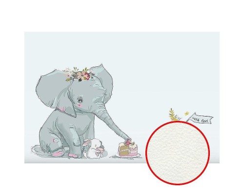 Фреска детская Ortograf Для самых маленьких 32938 Фактура флок FLK Флизелин (4x2,7) Голубой, Животные