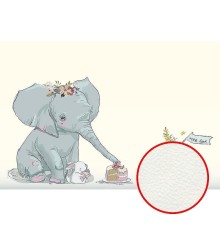 Фреска детская Ortograf Для самых маленьких 32940 Фактура флок FLK Флизелин (4x2,7) Желтый/Разноцветный, Животные