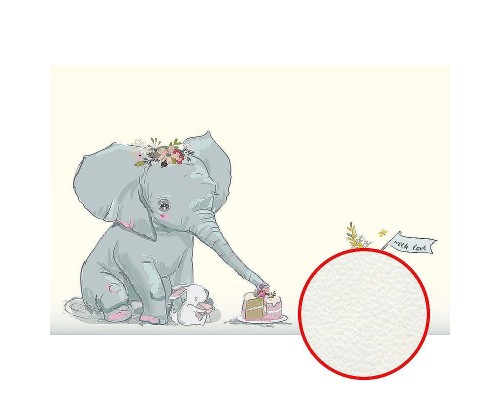 Фреска детская Ortograf Для самых маленьких 32940 Фактура флок FLK Флизелин (4x2,7) Желтый/Разноцветный, Животные