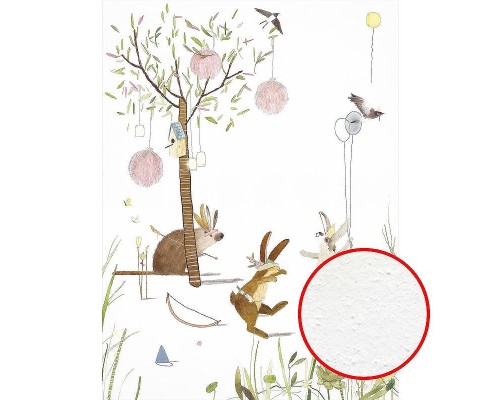 Фреска детская Ortograf Для самых маленьких 32903 Фактура бархат FX Флизелин (2x2,7) Разноцветный, Животные