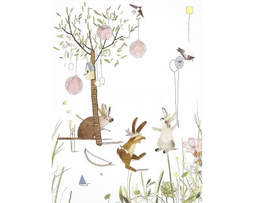 Фреска детская Ortograf Для самых маленьких 32903 Фактура бархат FX Флизелин (2x2,7) Разноцветный, Животные