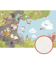 Фреска детская Ortograf Для самых маленьких 32959 Фактура флок FLK Флизелин (4x2,7) Разноцветный, Мультимедия