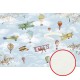 Фреска детская Ortograf Для самых маленьких 33690 Фактура флок FLK Флизелин (4x2,7) Голубой/Разноцветный, Воздушные шары/Самолеты
