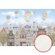 Фреска детская Ortograf Для самых маленьких 33691 Фактура флок FLK Флизелин (4x2,7) Разноцветный, Воздушные шары/Город