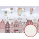 Фреска детская Ortograf Для самых маленьких 33692 Фактура флок FLK Флизелин (4x2,7) Разноцветный, Воздушные шары/Город