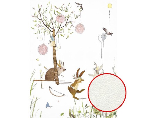 Фреска детская Ortograf Для самых маленьких 32903 Фактура флок FLK Флизелин (2x2,7) Разноцветный, Животные