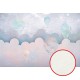 Фреска детская Ortograf Для самых маленьких 32961 Фактура флок FLK Флизелин (4x2,7) Сиреневый/Розовый, Облака/Воздушные шары