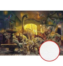 Фреска детская Ortograf Динозавры 7134 Фактура бархат FX Флизелин (3,8x2,7) Разноцветный, Животные