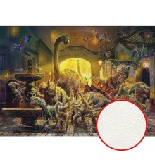 Фреска детская Ortograf Динозавры 7134 Фактура флок FLK Флизелин (3,8x2,7) Разноцветный, Животные