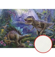 Фреска детская Ortograf Динозавры 7122 Фактура флок FLK Флизелин (3,7x2,65) Разноцветный, Животные