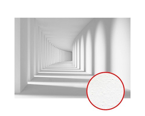 Фреска Ortograf 3D 3256 Фактура бархат FX Флизелин (3,6x2,5) Белый, Архитектура