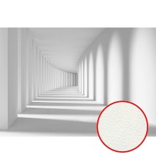 Фреска Ortograf 3D 3256 Фактура флок FLK Флизелин (3,6x2,5) Белый, Архитектура