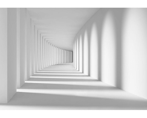 Фреска Ortograf 3D 3256 Фактура флок FLK Флизелин (3,6x2,5) Белый, Архитектура