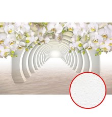 Фреска Ortograf 3D 6648 Фактура бархат FX Флизелин (3,24x2,1) Белый, Цветы/Абстракция