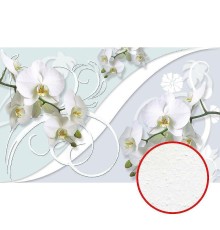 Фреска Ortograf 3D 6655 Фактура бархат FX Флизелин (2,5x1,53) Голубой, Цветы