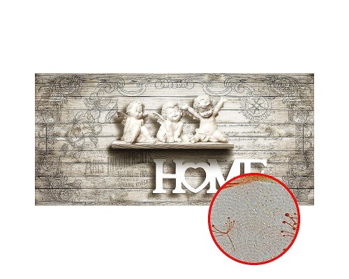 Фреска Ortograf 3D 6650 Фактура бархат золото FX-G Флизелин (5,7x2,7) Бежевый, Ангелы/Надписи/Под деревоАбстракция