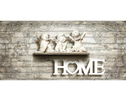 Фреска Ortograf 3D 6650 Фактура бархат золото FX-G Флизелин (5,7x2,7) Бежевый, Ангелы/Надписи/Под деревоАбстракция