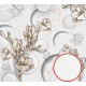 Фреска Ortograf 3D 30738 Фактура бархат FX Флизелин (3x2,7) Белый/Бежевый, Цветы/Абстракция