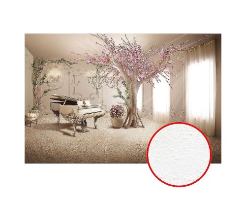 Фреска Ortograf 3D 33032 Фактура бархат FX Флизелин (4,1x2,7) Бежевый/Розовый, Интерьер/Цветы/Деревья