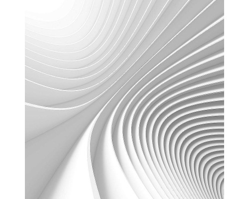 Фреска Ortograf 3D 30450 Фактура бархат золото FX-G Флизелин (2,7x2,7) Белый, Абстракция