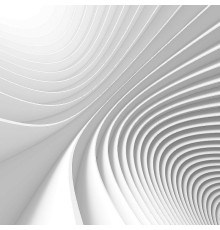 Фреска Ortograf 3D 30450 Фактура бархат серебро FX-S Флизелин (2,7x2,7) Белый, Абстракция