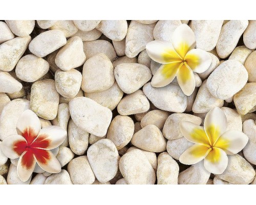 Фреска Ortograf 3D 30745 Фактура бархат FX Флизелин (4,2x2,7) Бежевый/Красный/Желтый, Цветы/Абстракция