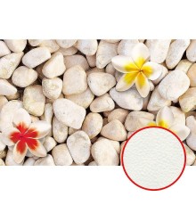 Фреска Ortograf 3D 30745 Фактура флок FLK Флизелин (4,2x2,7) Бежевый/Красный/Желтый, Цветы/Абстракция